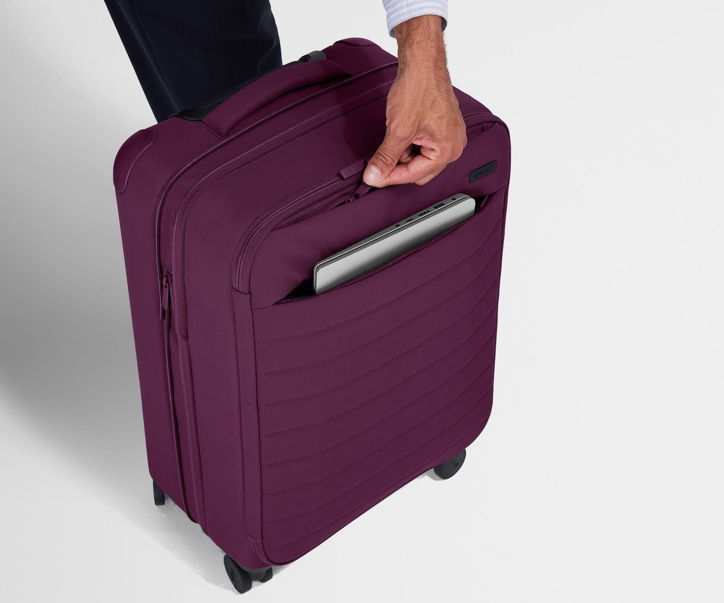 Softside Bigger Carry-On in Plum Purple