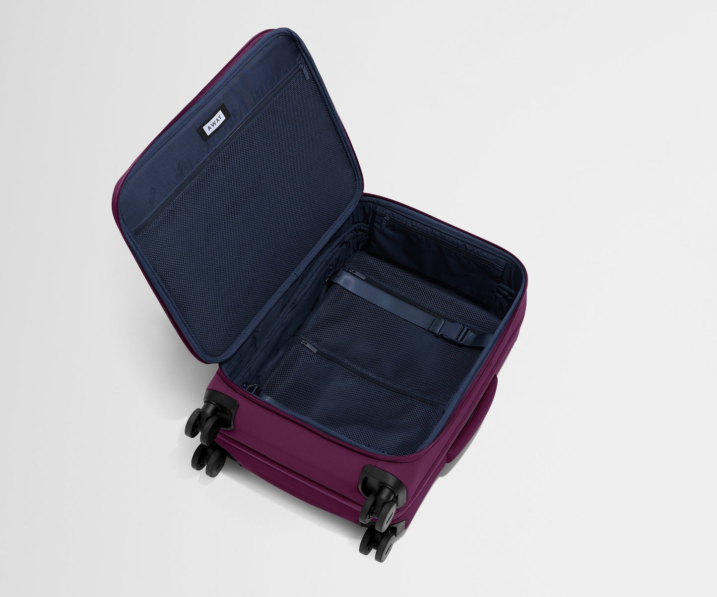 Softside Bigger Carry-On in Plum Purple