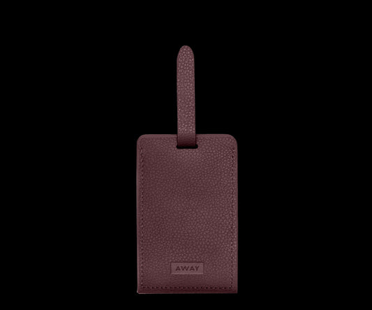 Aluminum Edge Tag in Oxblood Red