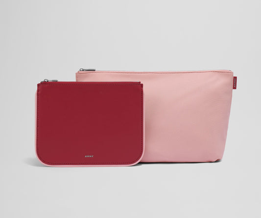 Pouch Duo in Flamingo Pink