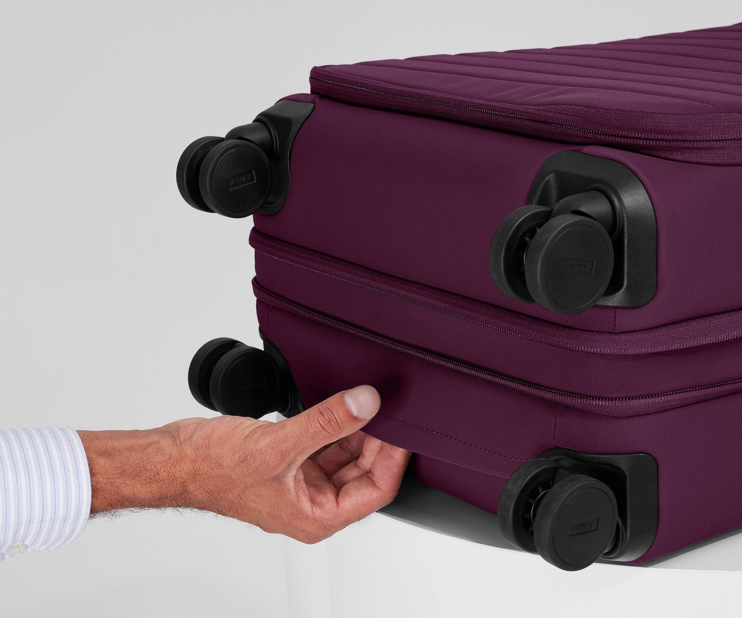 Softside Bigger Carry-On in Plum Purple