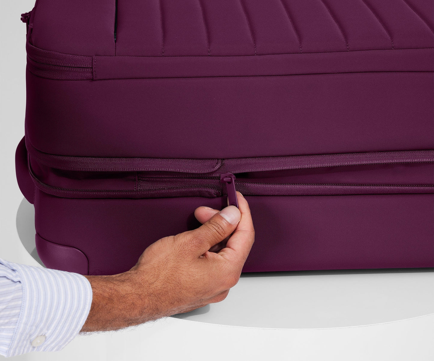 Softside Bigger Carry-On in Plum Purple