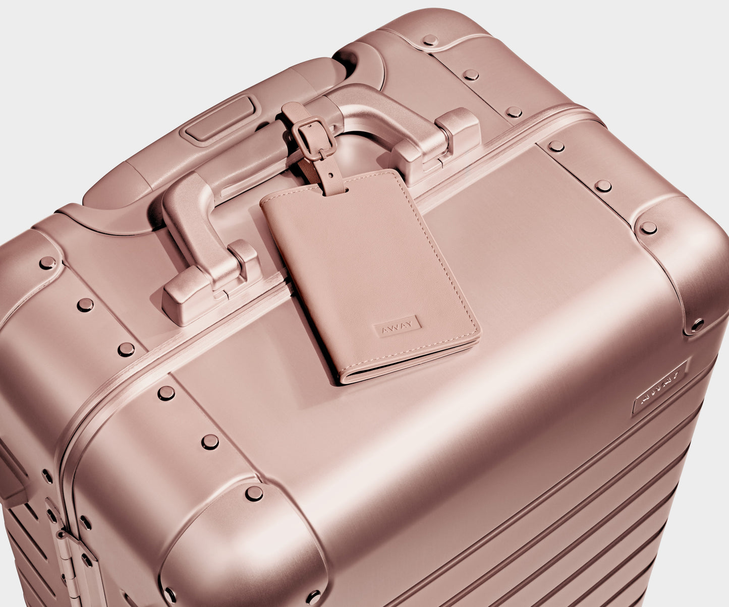 The Bigger Carry-On: Aluminum Edition in Rose Gold (with USB charger)